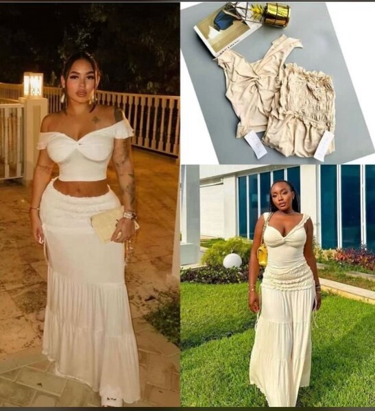 Ensemble élégant jupe et top