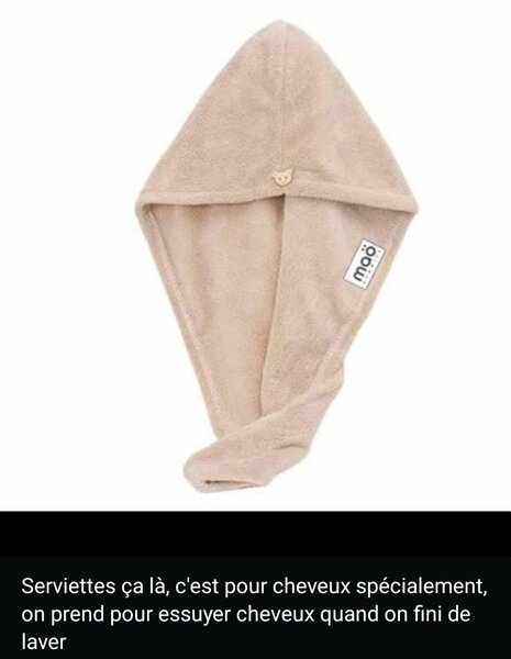 Serviette cheveux absorbante