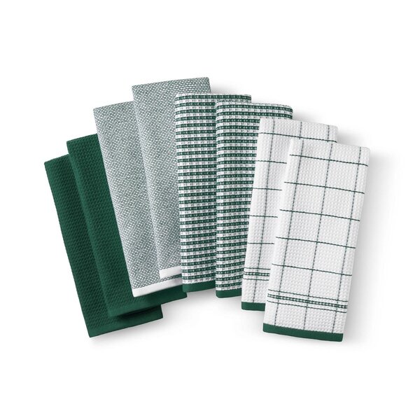 Member's Mark Leno Waffle 8-Piece Kitchen Towel Set, Assorte