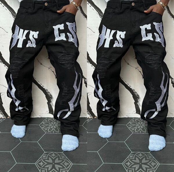 Jeans noirs décontractés