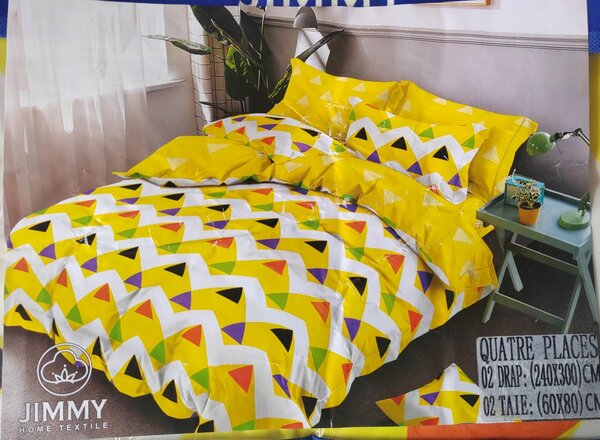 Parure de lit multicolore 240x300 cm