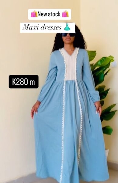 Elegant sky blue dress 