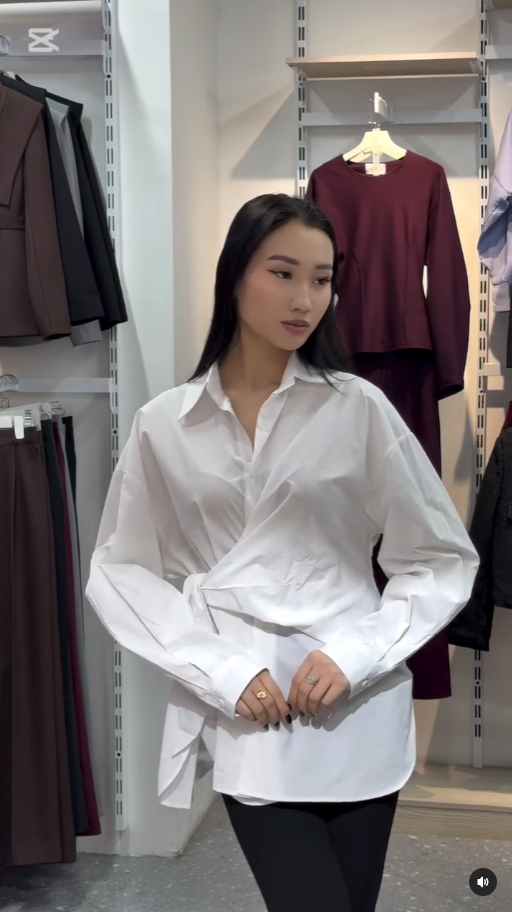 рубашка на завязках