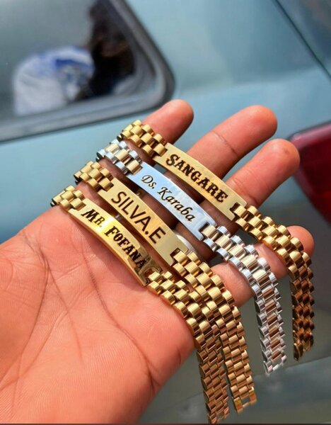 Bracelet personnalisé en acier inoxydable