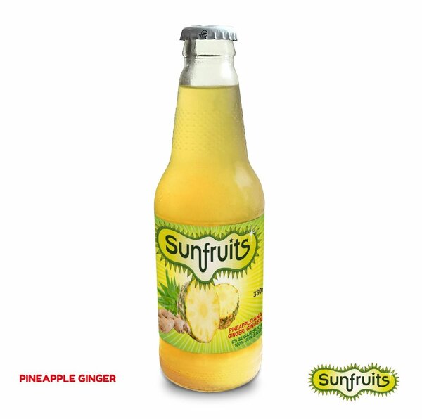 Pineapple Ginger Juice 330ml glass bottle