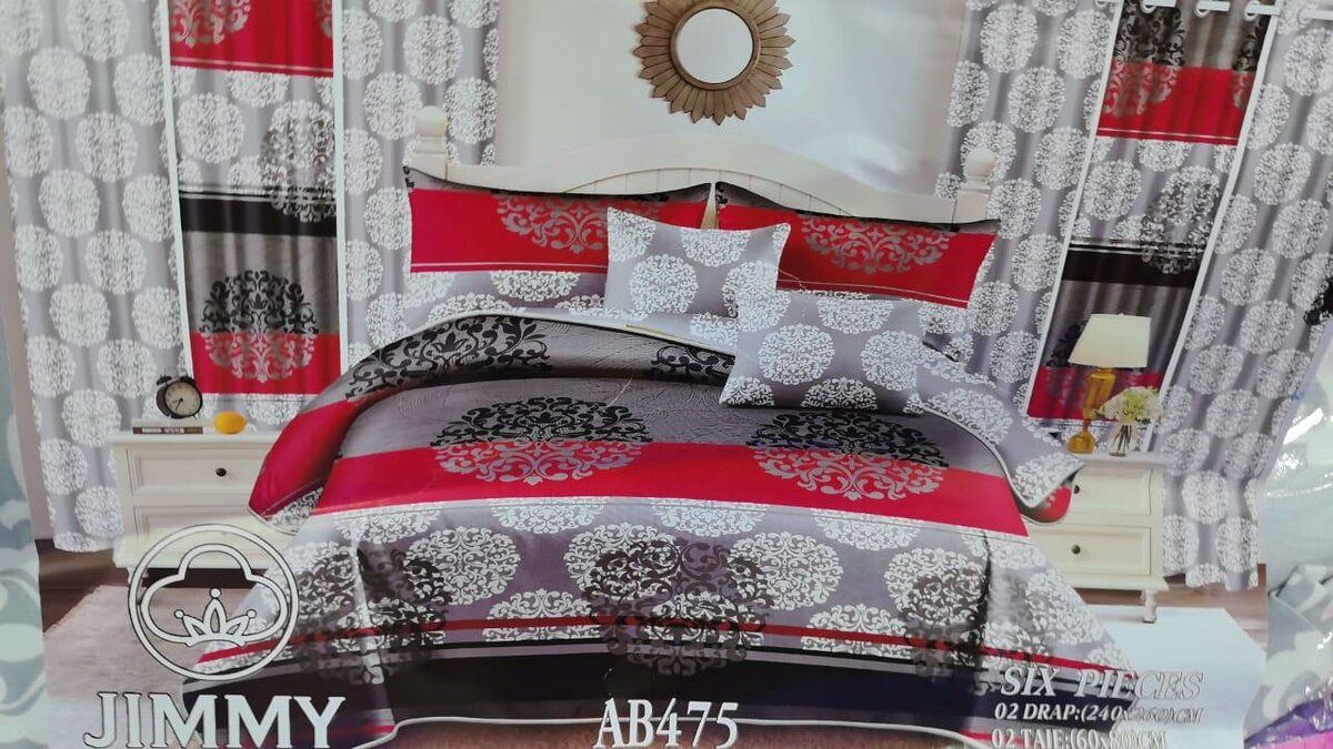 Parure de Lit 6 Pièces Élégante