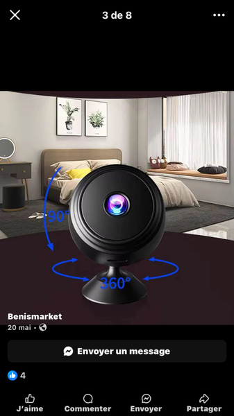 Caméra de Sécurité 360° HD