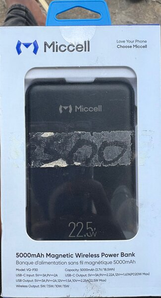 Power Bank Magnétique 5000mAh