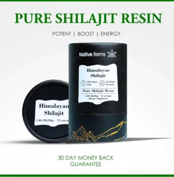 Shilajit Pur - Résine d'Origine Himalayenne