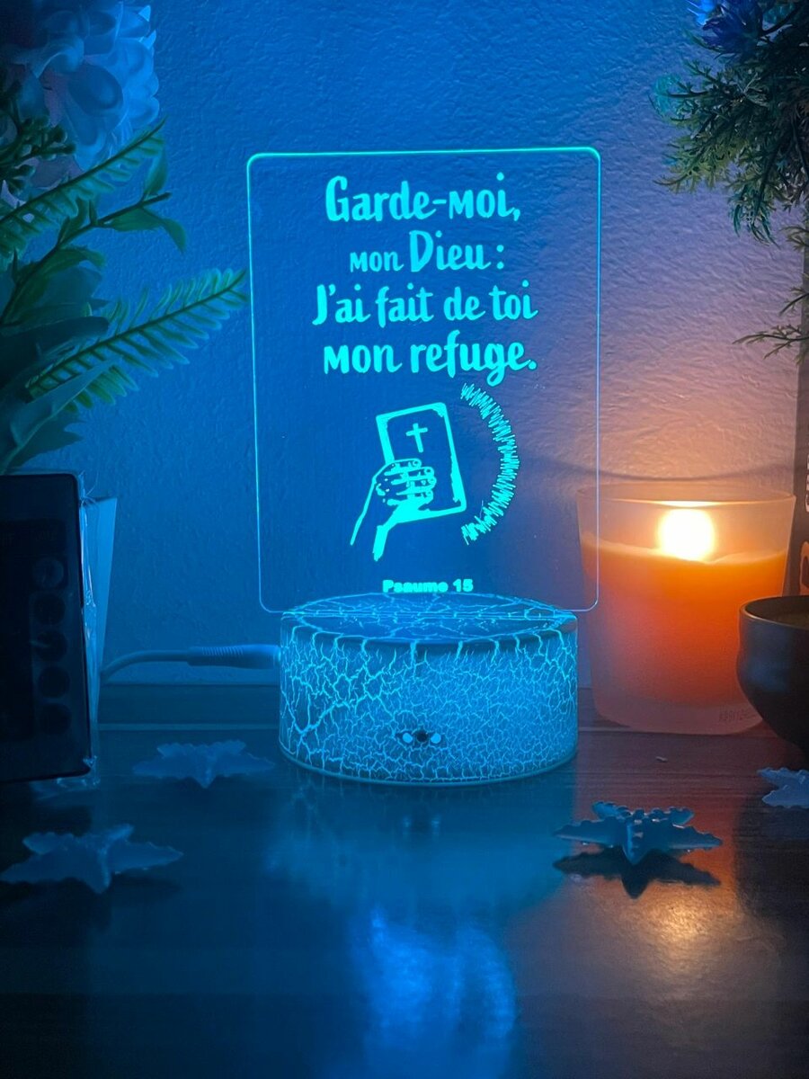 Veilleuse religieuse Psaume 15