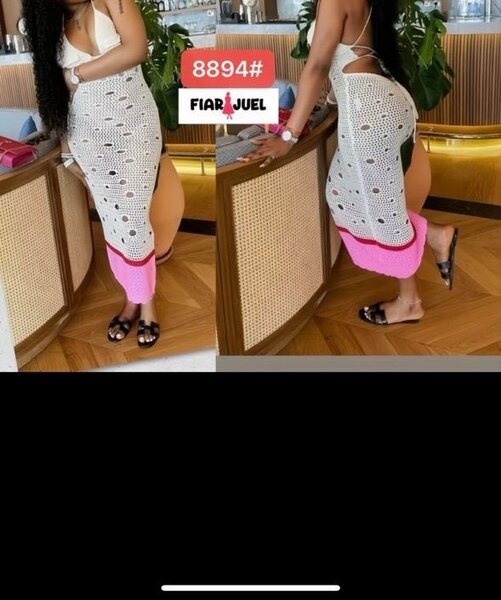 Jupe crochetée élégante