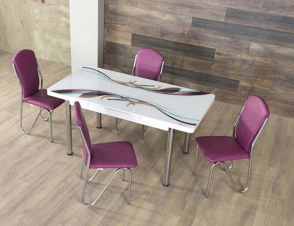 Table à manger moderne 4 place