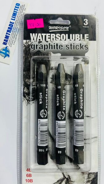 WATER SOLUBLE graphite sticks 3 pcs