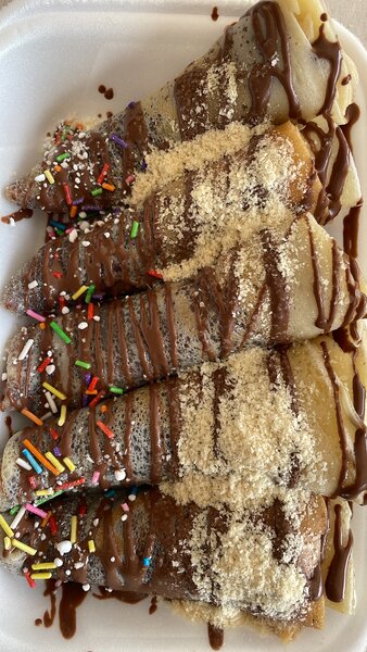 Délicieux crêpes sucrées