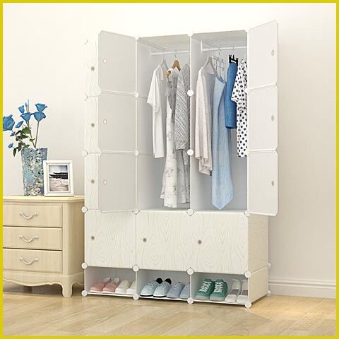 Plastic Wardrobe(12 cubes)