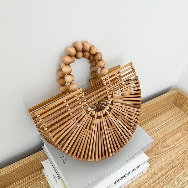 Bamboo wooden bag