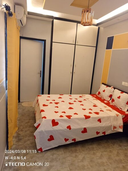 Parure de lit cœur rouge