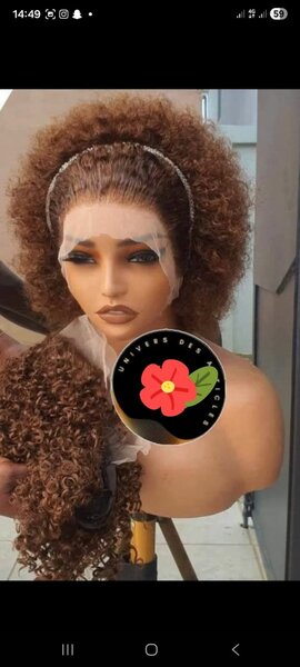 Perruque Bouclée HD Lace Frontale