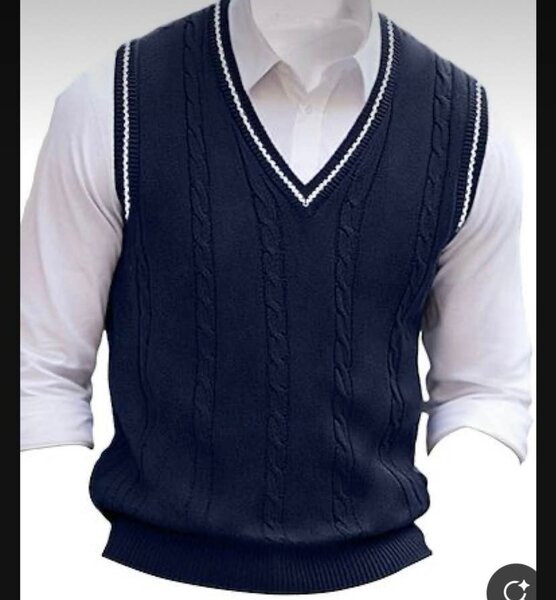 Chic Pull Sans Manches Homme