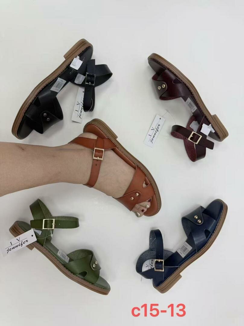 Sandales colorées rétro