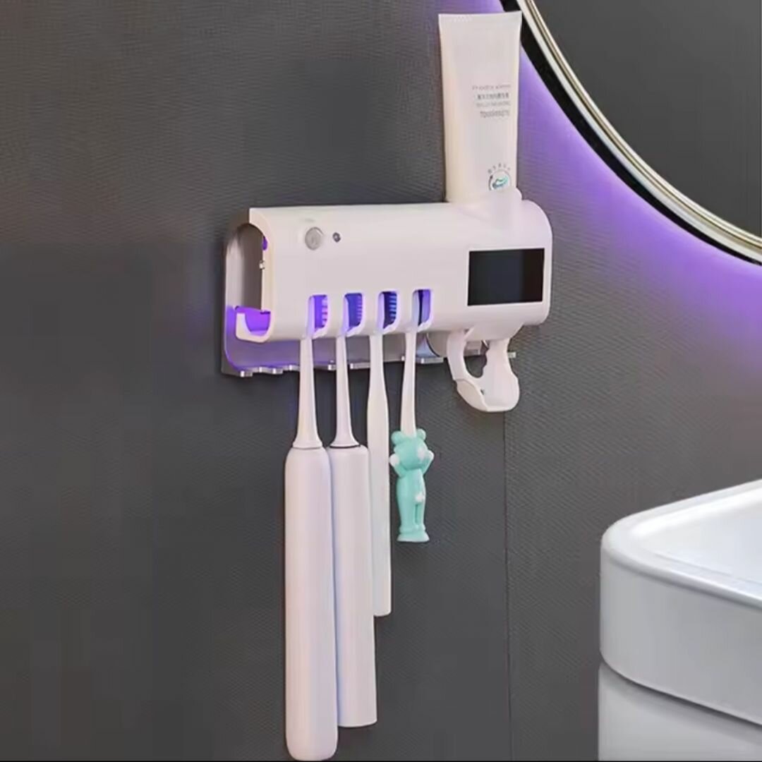 Support mural pour brosses et dentifrice