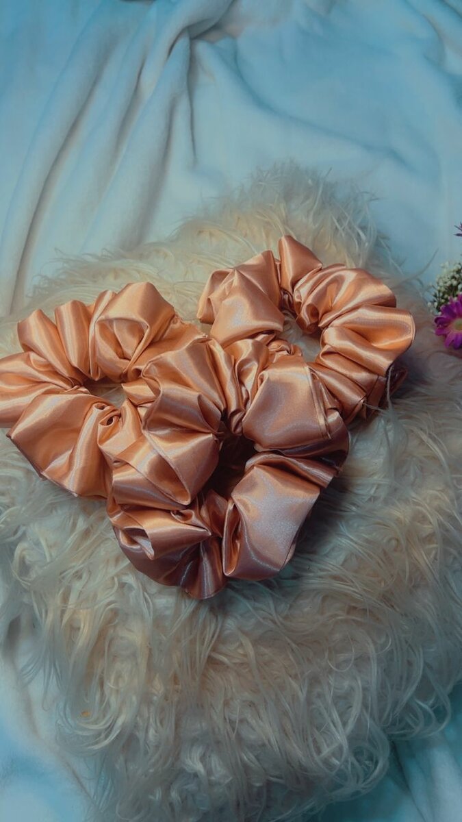 Silk scrunchies