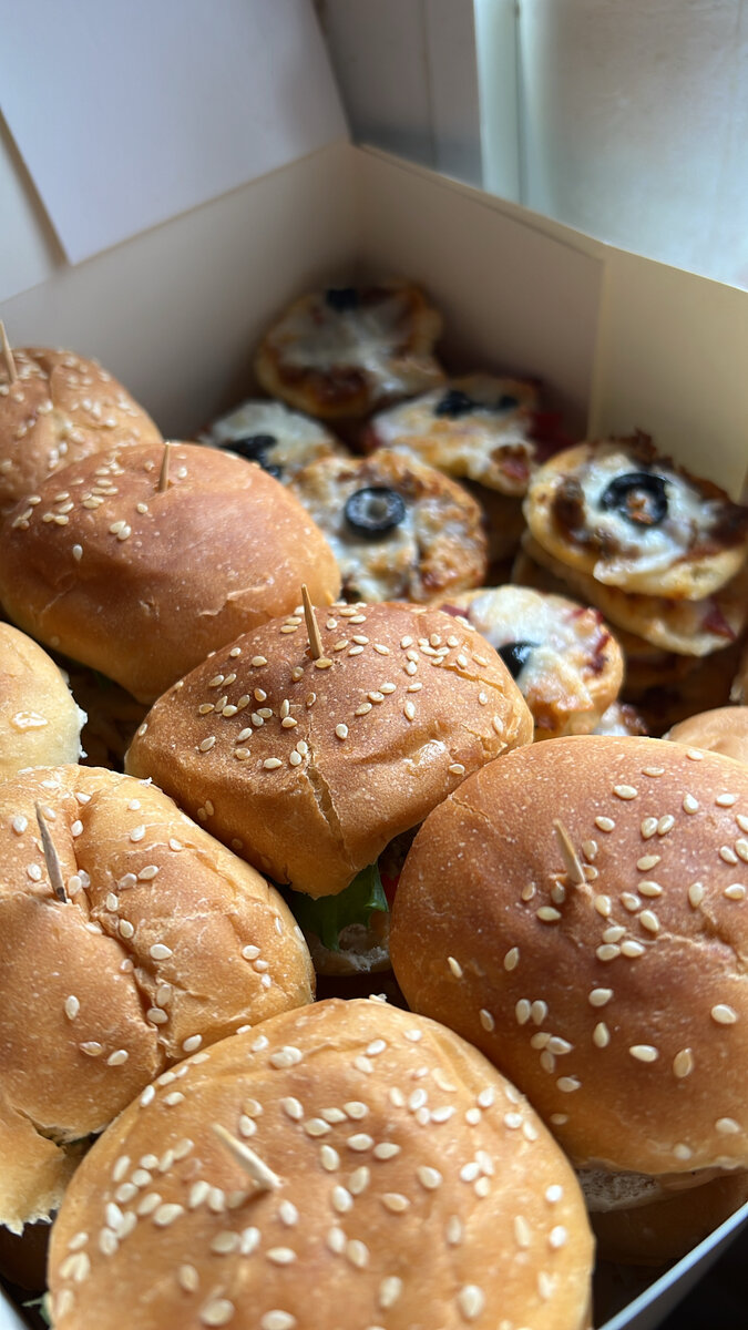 Mini Burger and Pizza Box