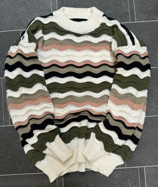 Pull en tricot rayé élégant