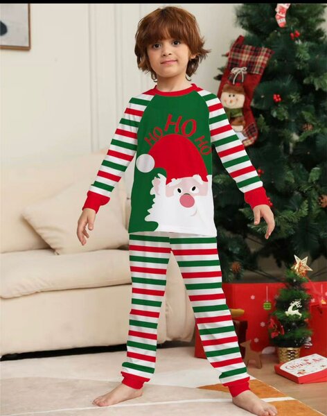 Pyjama Enfant Noël Rayé