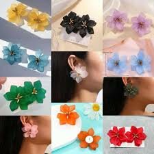 Boucles d'oreilles florales élégantes