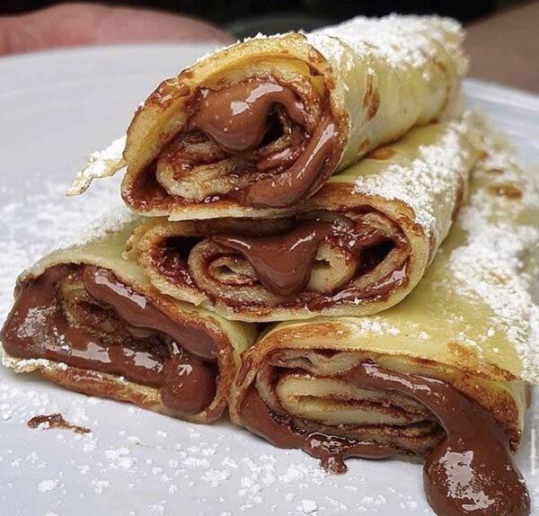 Crêpes fourrées délicieuses