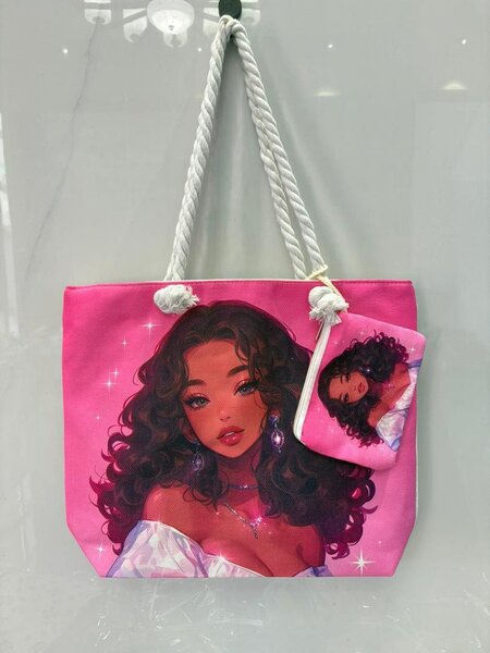 Sac à main illustré glamour