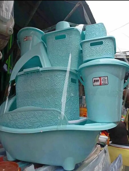 Ensemble de seau et bassine pour lessive