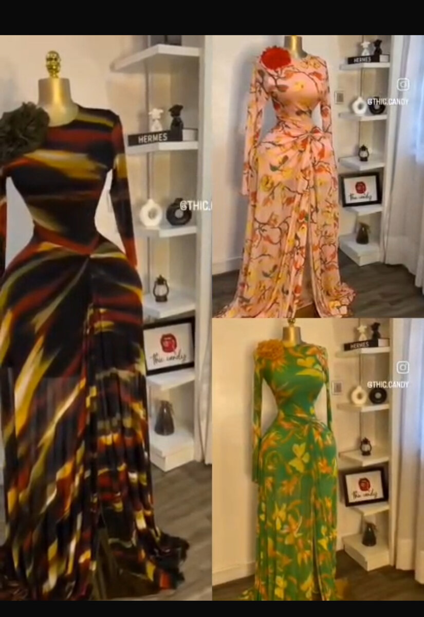 Robes longues élégantes imprimées