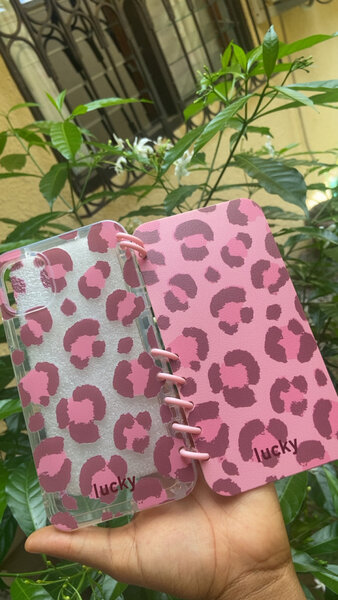 Coque téléphone léopard rose