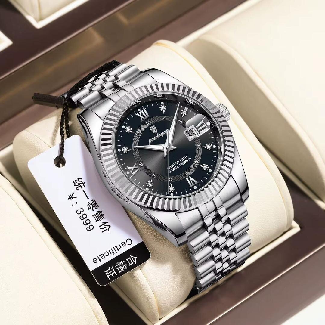 Montre Quartz Luxe Acier