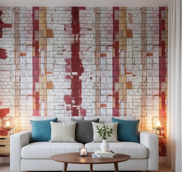 un papier peint à planches