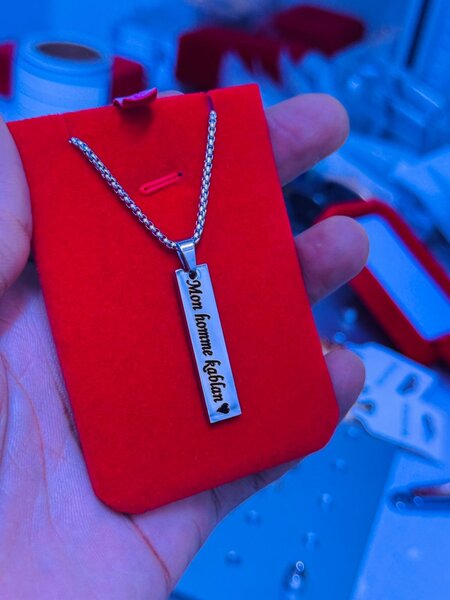 Colliers hommes personnalisés