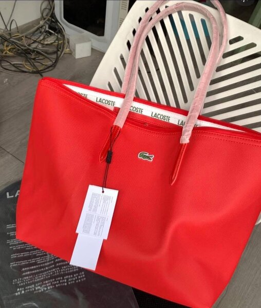 Sac fourre-tout rouge Lacoste