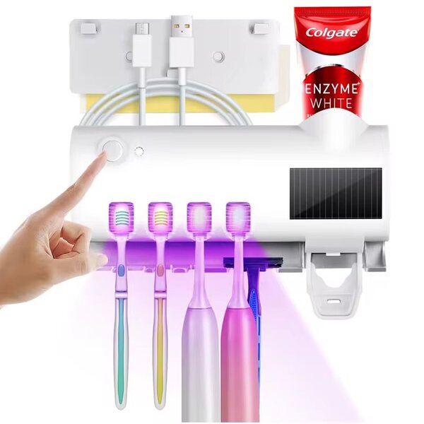 Distributeur de dentifrice UV solaire