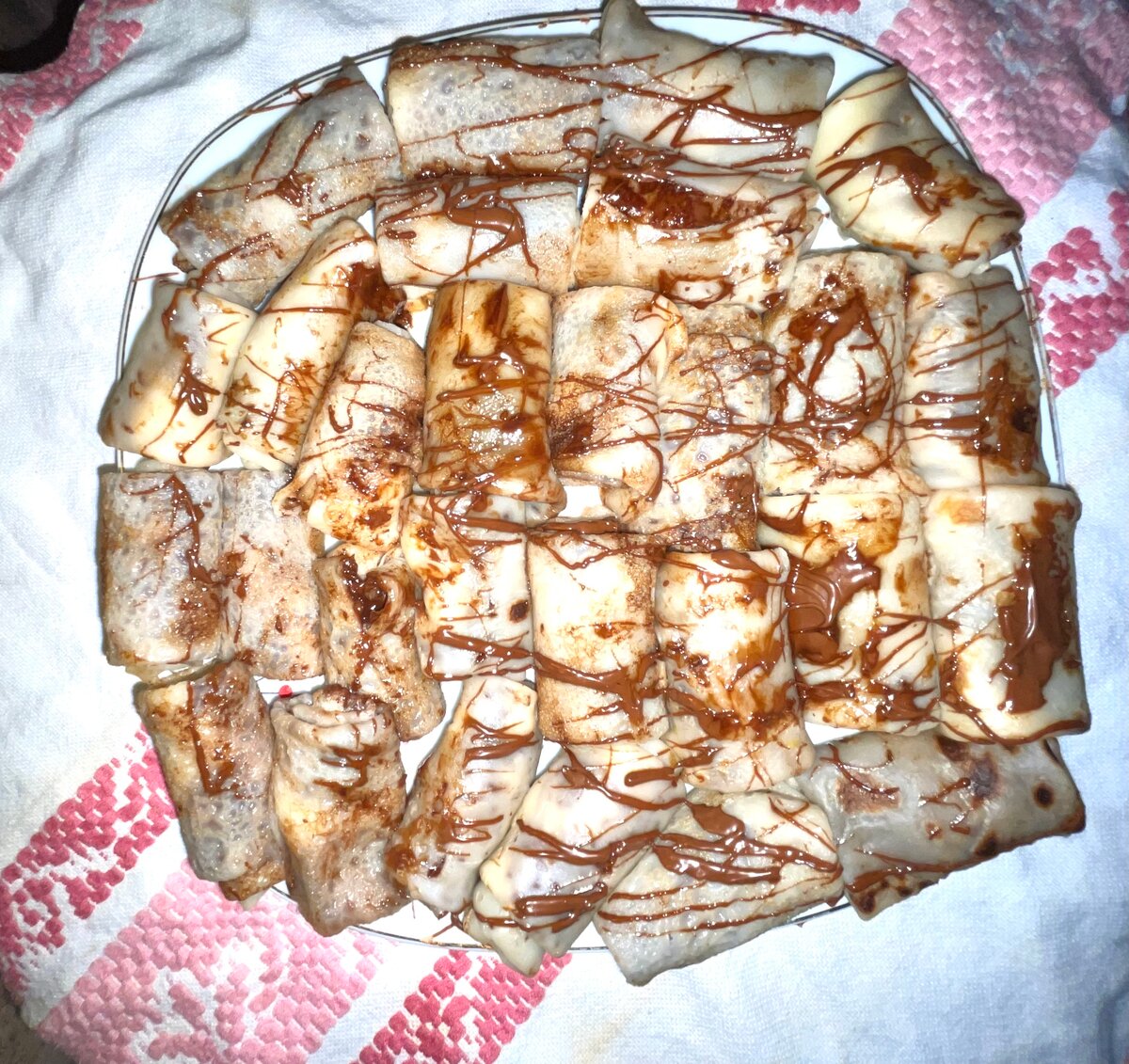 Crêpes garnies au chocolat