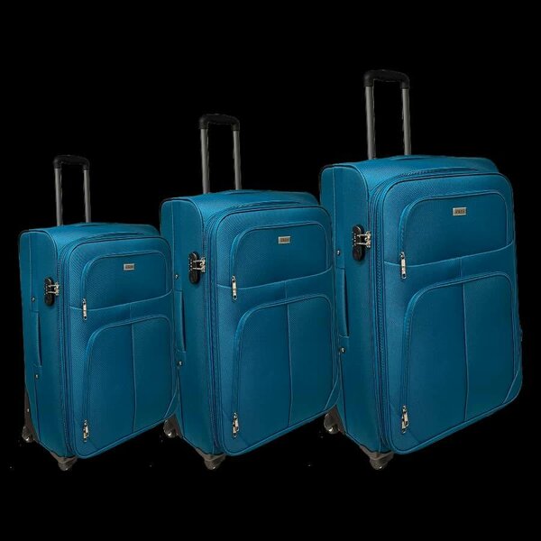 Ensemble de 3 valises en tissus solide 