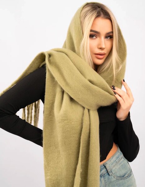 Теплый шарф из искусственного кашемира