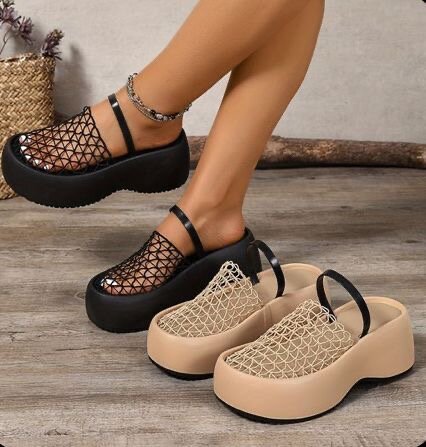 Sandales plateformes ajourées