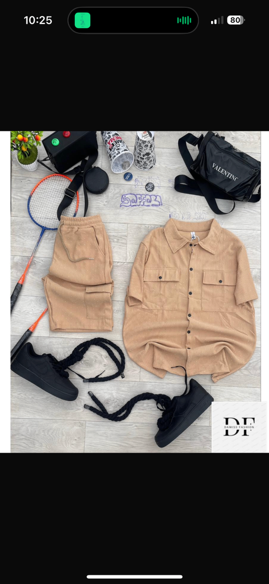 Chemisier décontracté avec short