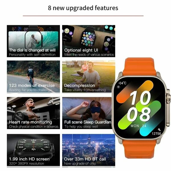 Montre connectée sport étanche