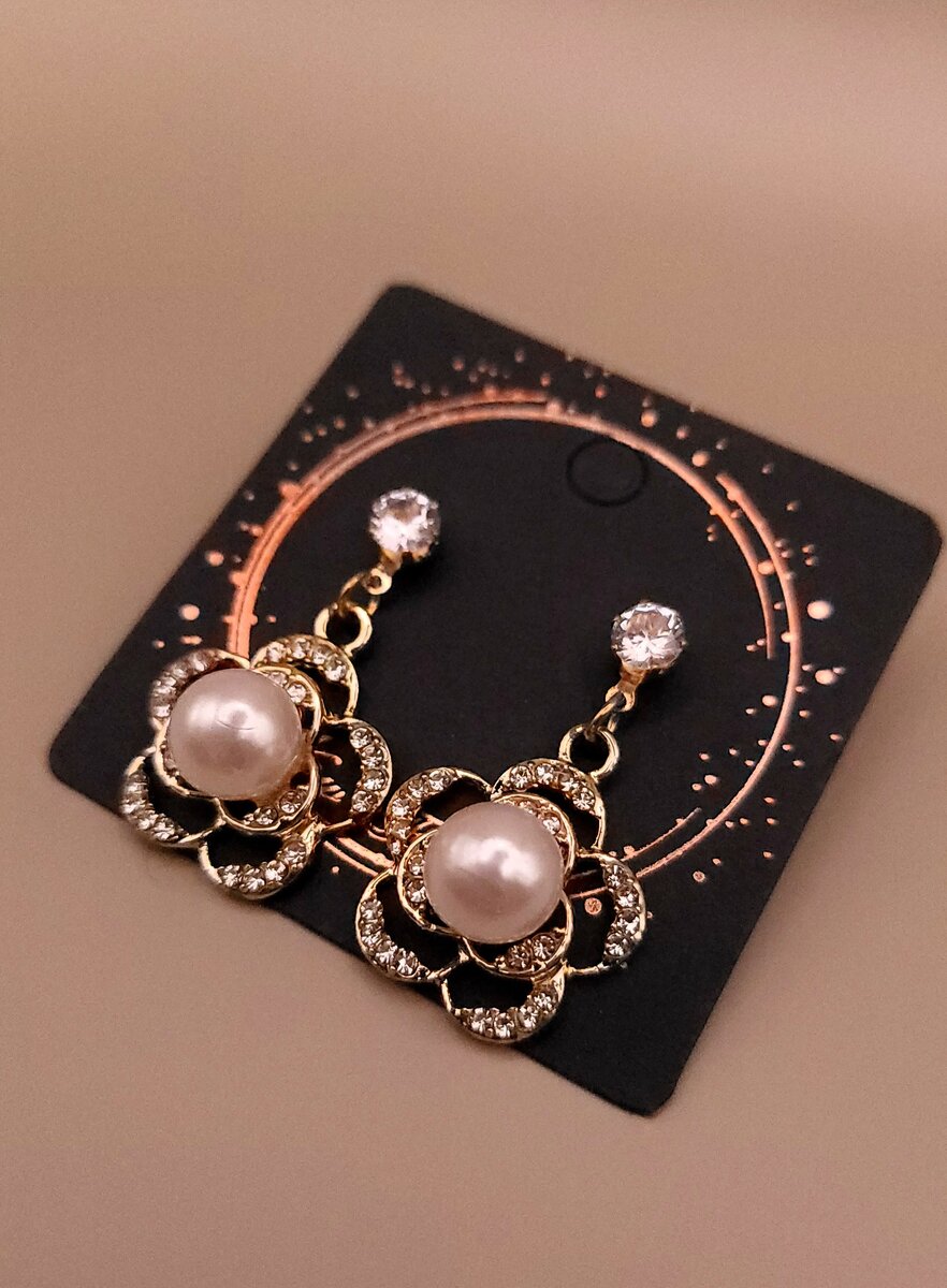 Pearl Golden  Earrings