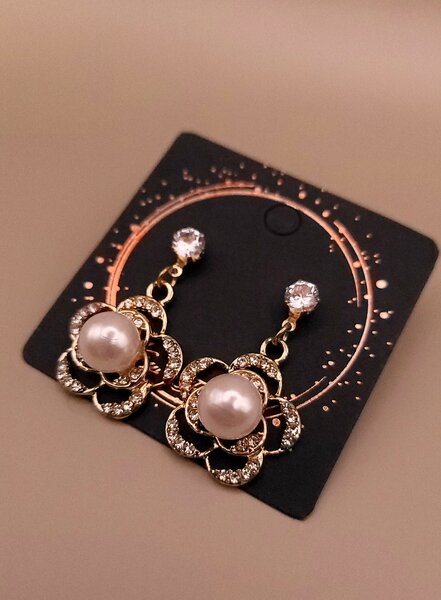 Pearl Golden  Earrings