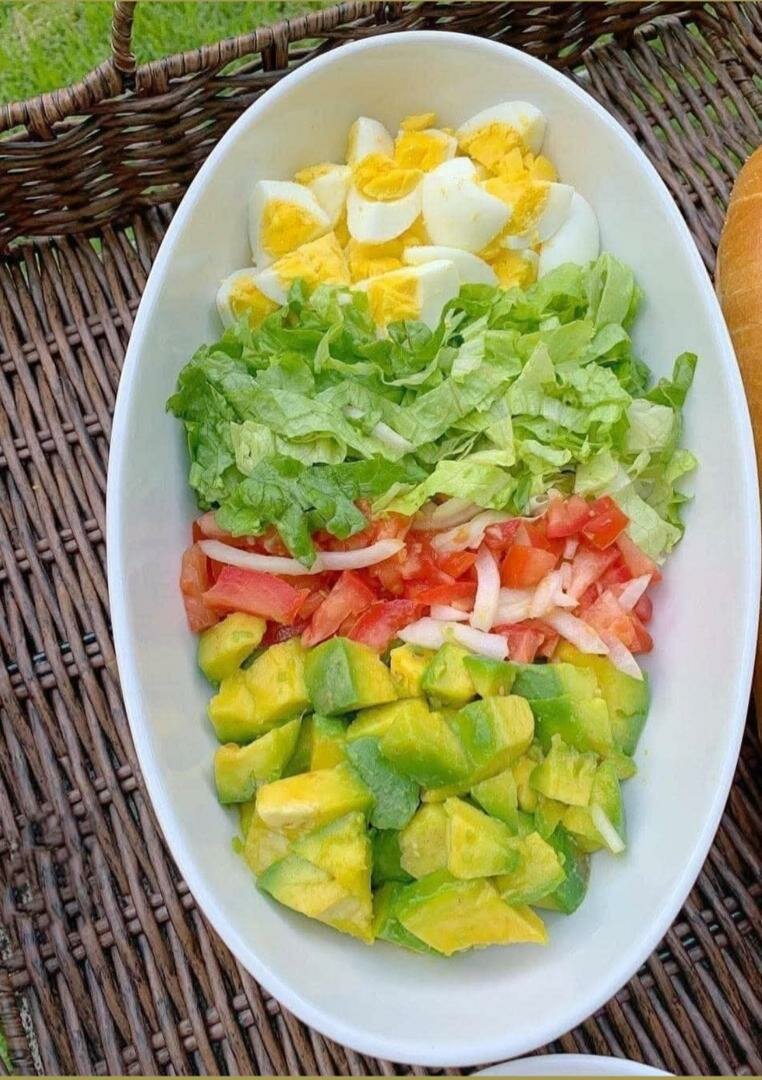 Salade fraîcheur avocat oeuf