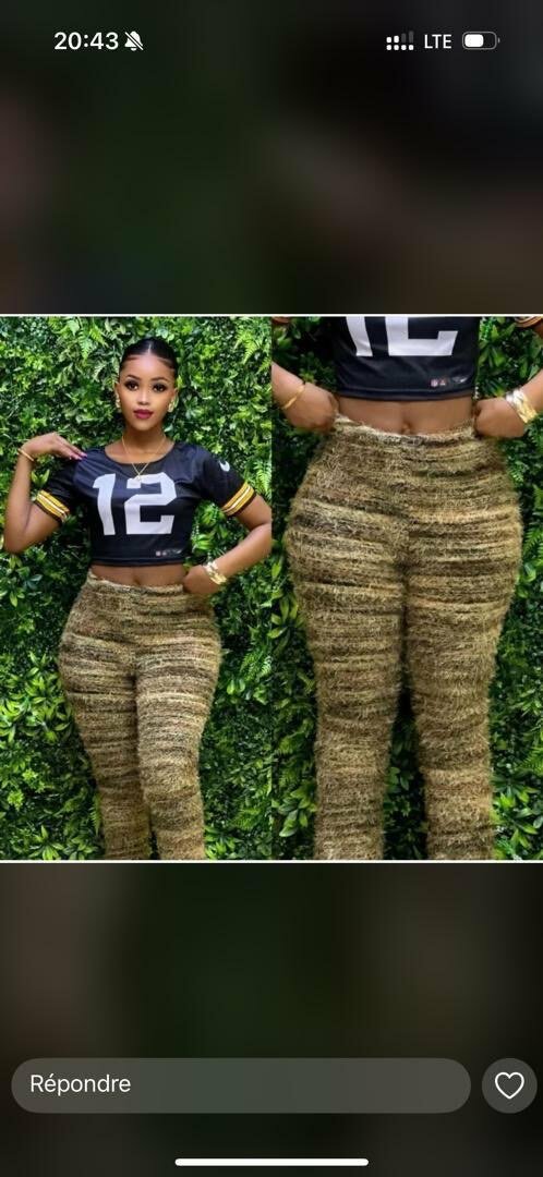 Pantalons en Tricot Évasés